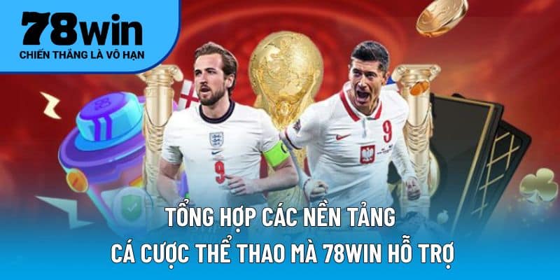 Tổng hợp các nền tảng cá cược thể thao mà 78WIN hỗ trợ